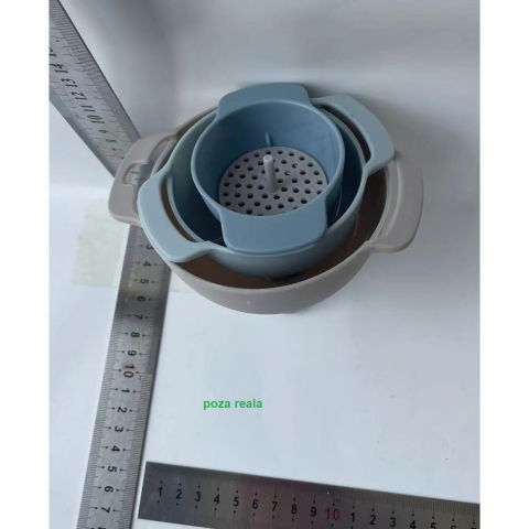 Set de palnii multifunctionale + filtru, 4 in 1, din plastic, 11 x 10 cm, albastru [5]