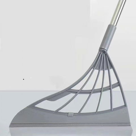 Set matura, faras cu coada si matura silicon, pentru uz casnic, plastic/otel, gri, 90 x 72 x 100 cm [1]