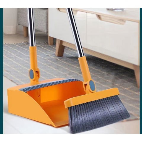 Set matura si faras cu coada detasabila, cu dinti de pieptene pentru curatare matura, rotativ, pliabil, otel inoxidabil si polipropilena, portocaliu [4]