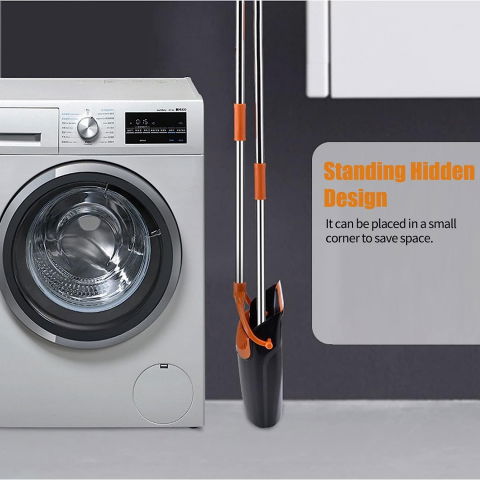 Set matura si faras cu coada, pentru uz casnic, plastic/otel, portocaliu/negru, depozitare verticala, 26x25.5x83 cm [1]