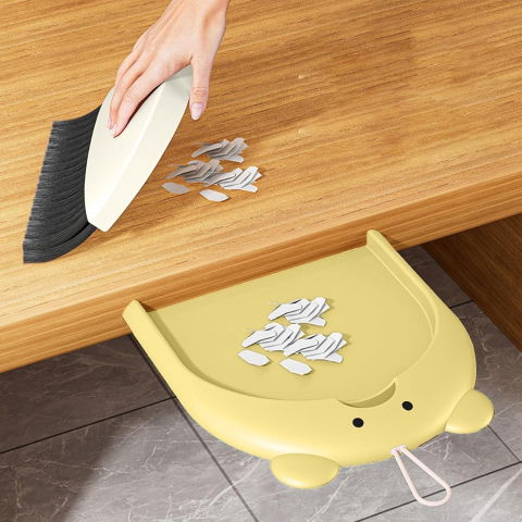 Set matura si faras, pentru birou, din pp, model ursulet, 23.5 x 18 cm, galben [4]