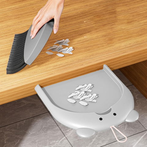 Set matura si faras, pentru birou, din pp, model ursulet, 23.5 x 18 cm, gri [6]