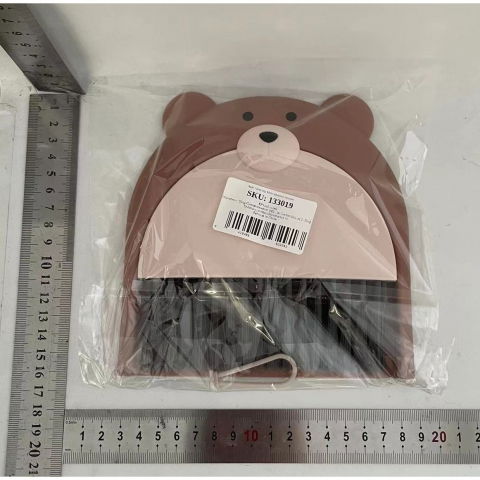 Set matura si faras, pentru birou, din pp, model ursulet, 23.5 x 18 cm, maro [5]