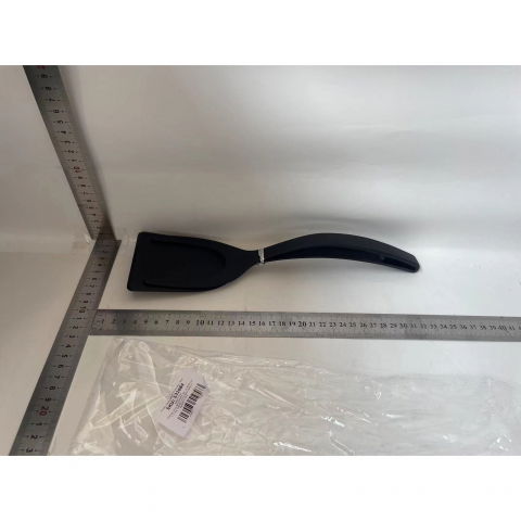 Spatula multifunctionala tip cleste, spatula cleste pentru gatit, silicon pp, pentru alimente, carne, paine, 31 x 8.5 cm negru [1]