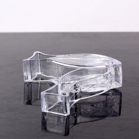 Storcator de citrice manual, rezistente, usor de folosit si depozitat, durabil, calitativ, 12x5.2 cm, model peste, transparent [5]