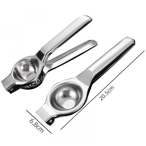 Storcator de citrice manual, storcator de fructe moi, rezistent, usor de folosit si depozitat, durabil, calitativ, 20.5 x 7cm, inox, argintiu [5]