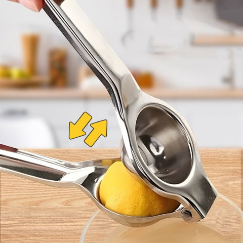 Storcator de citrice manual, storcator de fructe moi, rezistent, usor de folosit si depozitat, durabil, calitativ, 20.5 x 7cm, inox, argintiu [3]