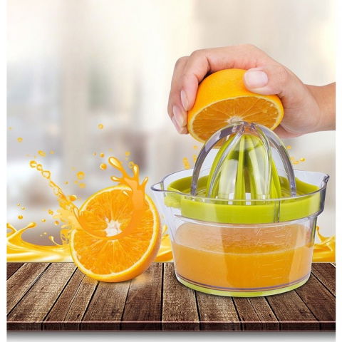 Storcator de fructe 2 in 1, cu razatoare si separator ou, 14.8 x 8 x 13 cm, verde [13]