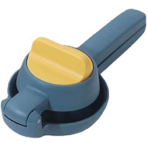 Ajutoare pentru gatit - Storcator manual citrice, pentru lamai, portocale, cu actiune dubla, usor de utilizat, material abs rezistent, 8x10x22 cm, albastru