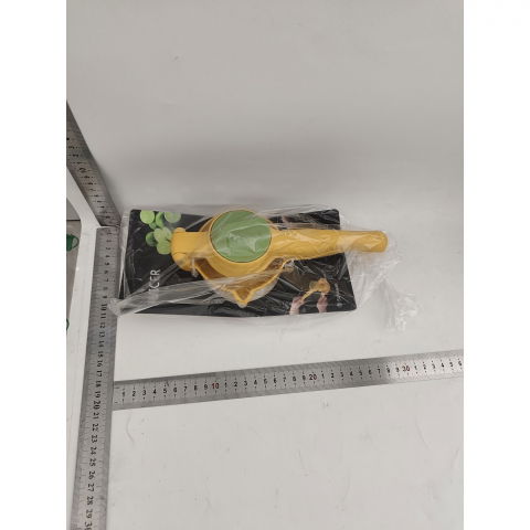 Storcator manual citrice, pentru lamai, portocale, cu actiune dubla, usor de utilizat, material abs rezistent, 8x10x22 cm, galben [3]