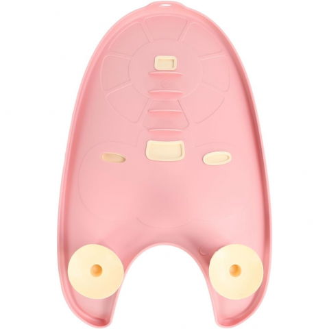 Suport de baie bebelusi, 0-12 luni, montare pe chiuveta/lavoar/cada, ventuze antiderapante cu intaltime reglabila, 50 x 24 x 12.5 cm, roz [2]