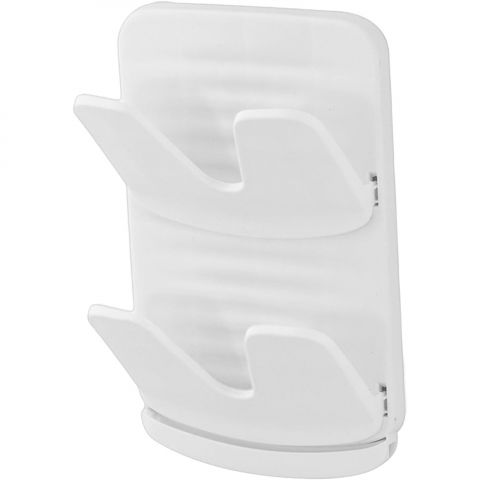 Suport de bucatarie, pentru capace/tocatoare, din plastic, colectare apa scursa, montare fara perfoarare, 33.3 x 20.7 x 3.5 cm, alb [1]