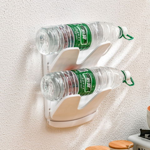 Suport de bucatarie, pentru capace/tocatoare, din plastic, colectare apa scursa, montare fara perfoarare, 33.3 x 20.7 x 3.5 cm, alb [5]