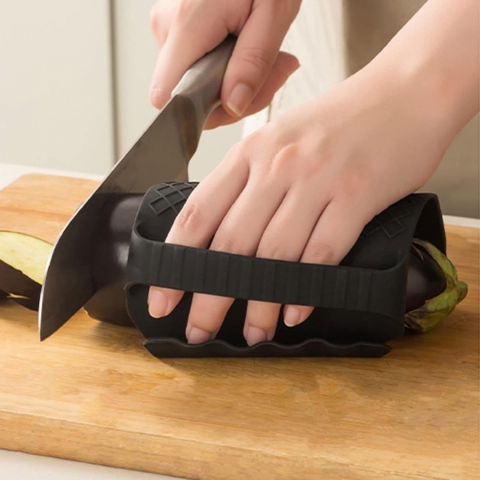 Suport de silicon multifunctional de mana, pentru cuptor, alimente fierbinti, carne, izolare termica, anti-alunecare, 18x12x1.5 cm, negru [3]