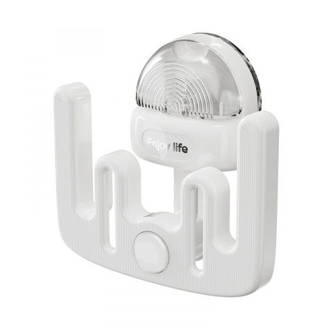 Produse ingrijire incaltaminte - Suport pentru incaltamintea de casa, fara perforare, montare pe perete, prindere adeziva, 11.6x11x4.8cm, alb