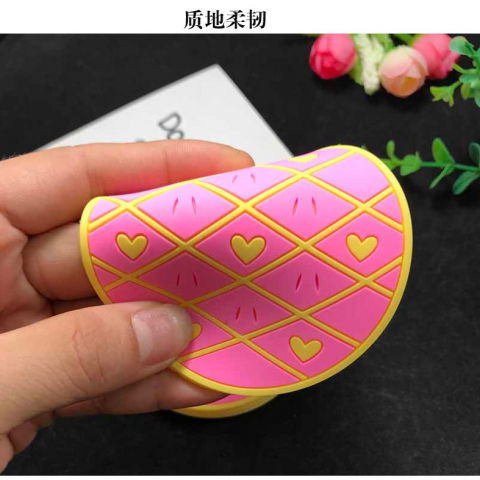 Suport pentru pahar, model ananas, din pvc, 12 x 9 cm, rezistent la caldura, roz [3]