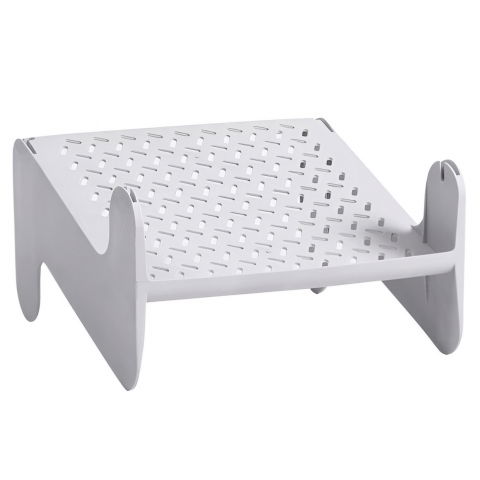 Suport pentru pantofi, cu doua straturi, organizator, antiderapant și durabil, 26x24.8x16 cm, alb