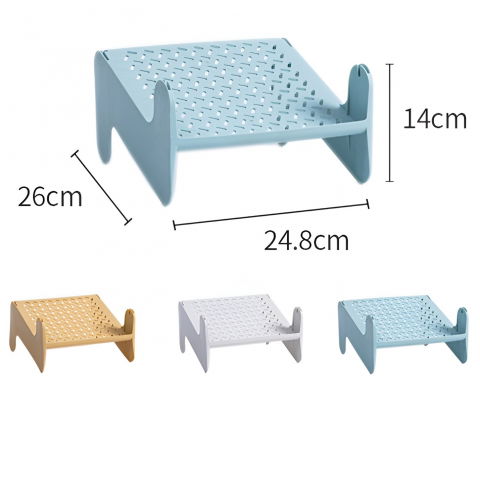 Suport pentru pantofi, cu doua straturi, organizator, antiderapant și durabil, 26x24.8x16 cm, maro [9]