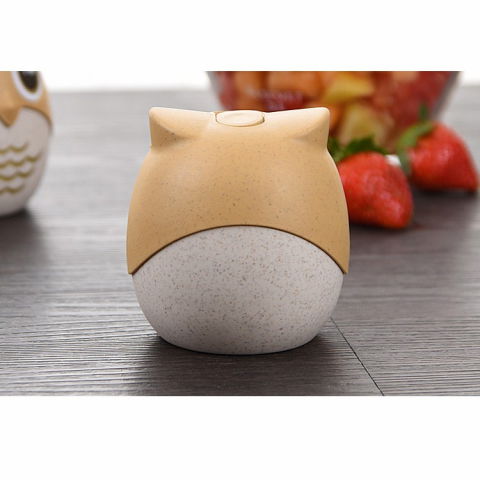 Suport pentru scobitori, model bufnita, multifunctional, 8.3x7.8 cm, portocaliu [9]