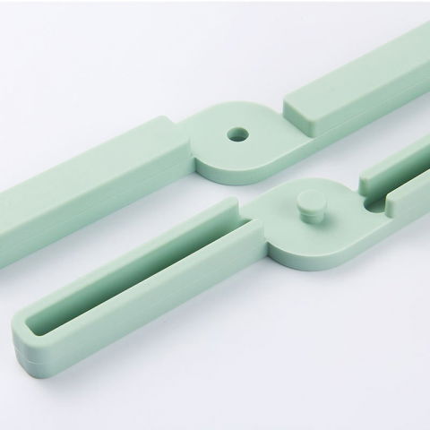 Suport pliabil din silicon pentru vase fierbinti  portabil, usor de depozitat, rezistent la temperaturi foarte ridicate, 14.5 x 7.5 x 1.6 cm, antialunecare, verde [6]