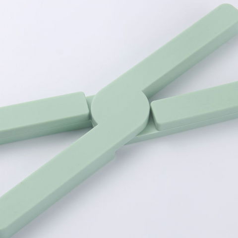 Suport pliabil din silicon pentru vase fierbinti  portabil, usor de depozitat, rezistent la temperaturi foarte ridicate, 14.5 x 7.5 x 1.6 cm, antialunecare, verde [5]