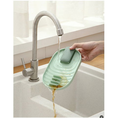 Suport pliabil, pentru capace, linguri, multifunctional, plasare pe blatul de bucatarie, 11.5 x 18 x 2.2 cm, roz [6]