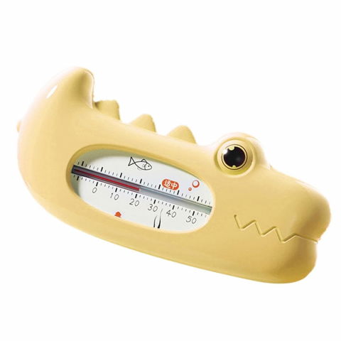 Termometru pentru baie, plutitor, rezistent la apa, multifunctional, model crocodil, 2.7x6.5x3.7 cm, galben [4]