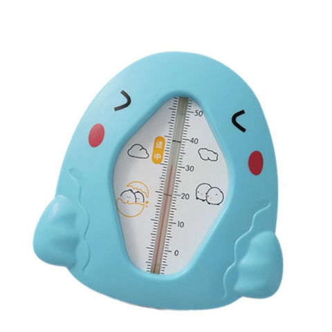 Îngrijire, transport și organizare pentru bebeluși și copii - Termometru pentru baie, plutitor, rezistent la apa, multifunctional, model gaina, 10.5x10.5x2.5 cm, albastru