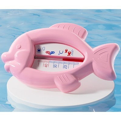 Termometru pentru baie, plutitor, rezistent la apa, multifunctional, model peste, 15.5x9.5x2 cm, roz [3]