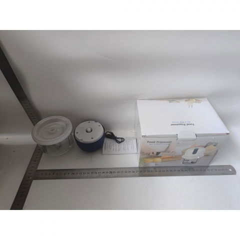 Tocator electric pentru bucatarie, model presa electrica pentru legume fructe carne umpluturi sosuri, otel inoxidabil, 14 x 10.5 x 10.5 cm, 350 ml, albastru inchis [5]