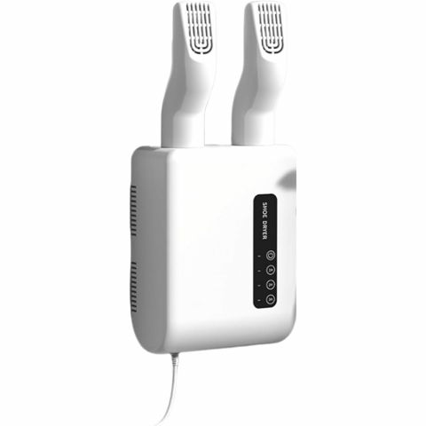 Produse ingrijire incaltaminte - Uscator de pantofi, functie de uscare, dezinfectie, dezodorizare, montaj pe perete fara perforare, din pvc, silentios, timer, alb