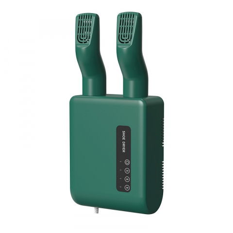 Uscator de pantofi, functie de uscare, dezinfectie, dezodorizare, montaj pe perete fara perforare, din pvc, silentios, timer, verde [2]