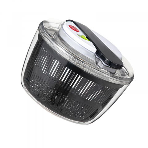 Uscator manual pentru salata si verdeturi, plastic, 16x15x21 cm, capacitate 3l, negru [5]