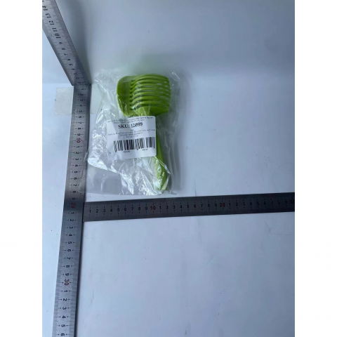 Ustenisla de bucatarie tip cleste pentru feliat fructe si legume  material abs, 8 x 18.5 cm, verde [6]
