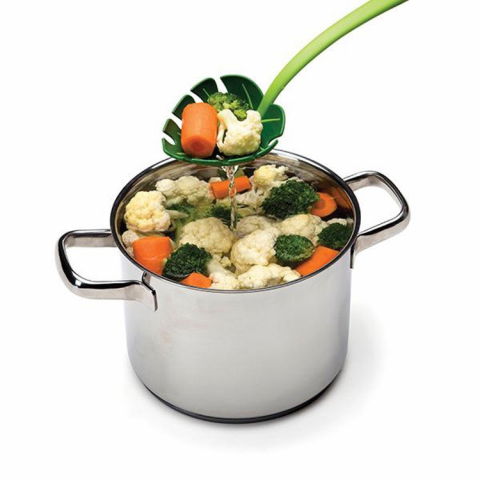 Ustensila bucatarie universala tip frunza, material abs, creativa, design unic si modern, 30x9.5 cm, verde [7]