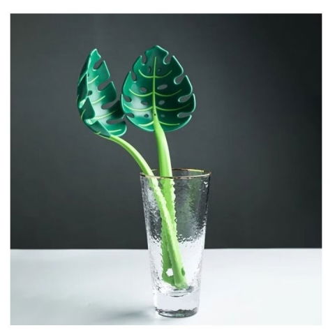 Ustensila bucatarie universala tip frunza, material abs, creativa, design unic si modern, 30x9.5 cm, verde [4]