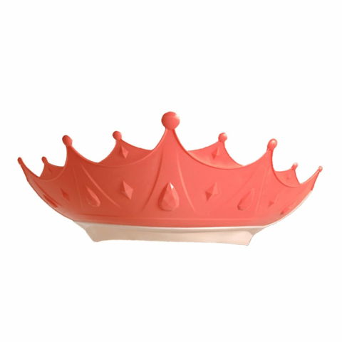 Igienă, baie și accesorii bebeluși şi copii - Viziera de protectie baie pentru copii, fippy, model coroana, dimensiune ajustabila, durabil, usor de curatat, impotriva samponului, pentru ochi si urechi, tpe+pp, 15x13 cm, rosu