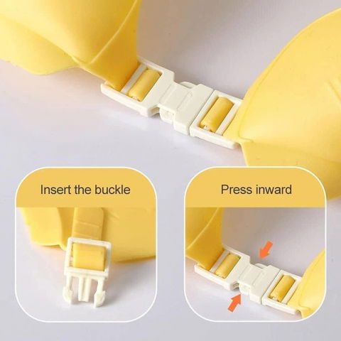 Viziera de protectie baie pentru copii, fippy, model coroana, dimensiune ajustabila, durabil, usor de curatat, impotriva samponului, pentru ochi si urechi, tpe+pp, galbena [3]