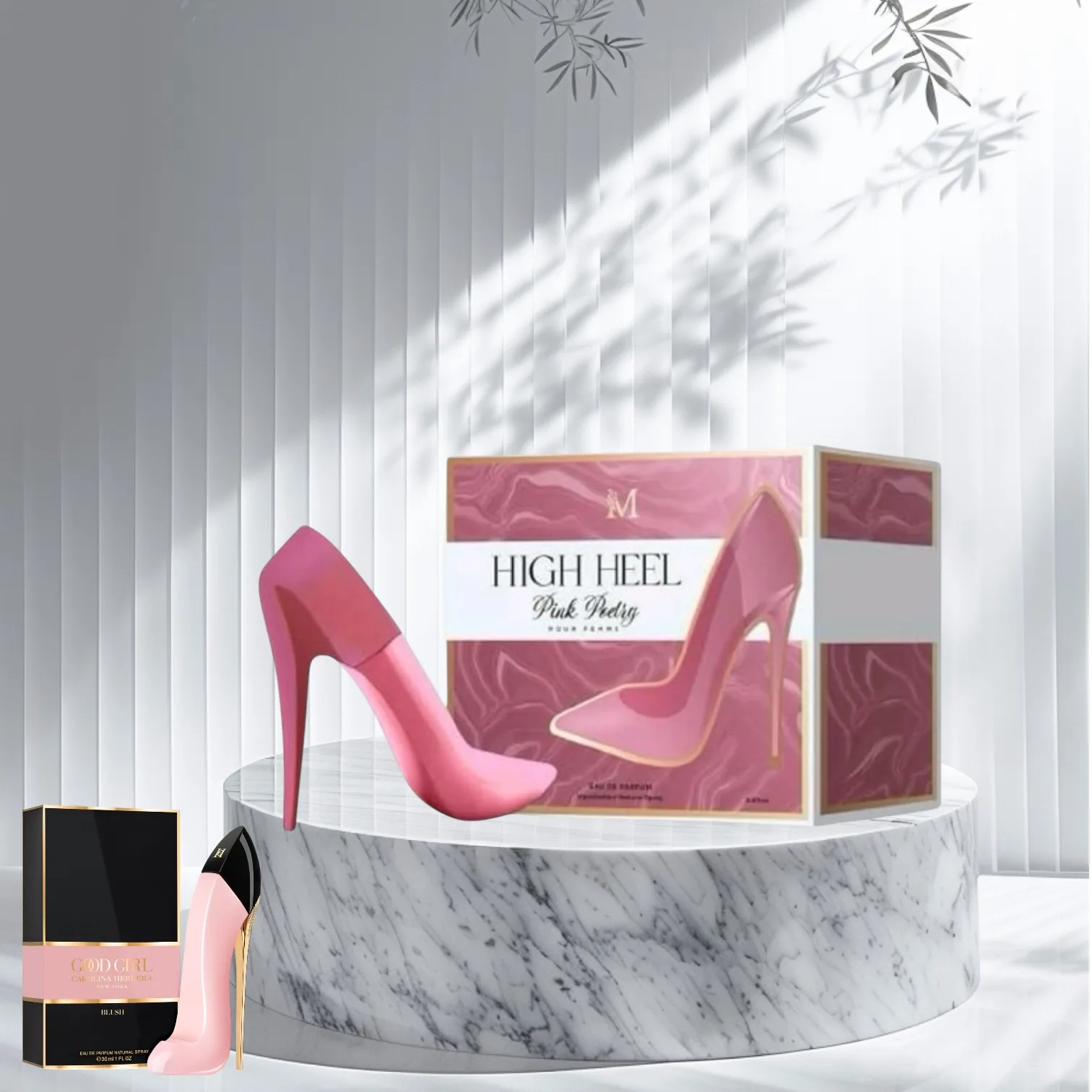 High Heel Pink Poetry 100ml - Apa de Parfum, dama| Inspirat din Carolina Herrera Good Girl Blush [2]