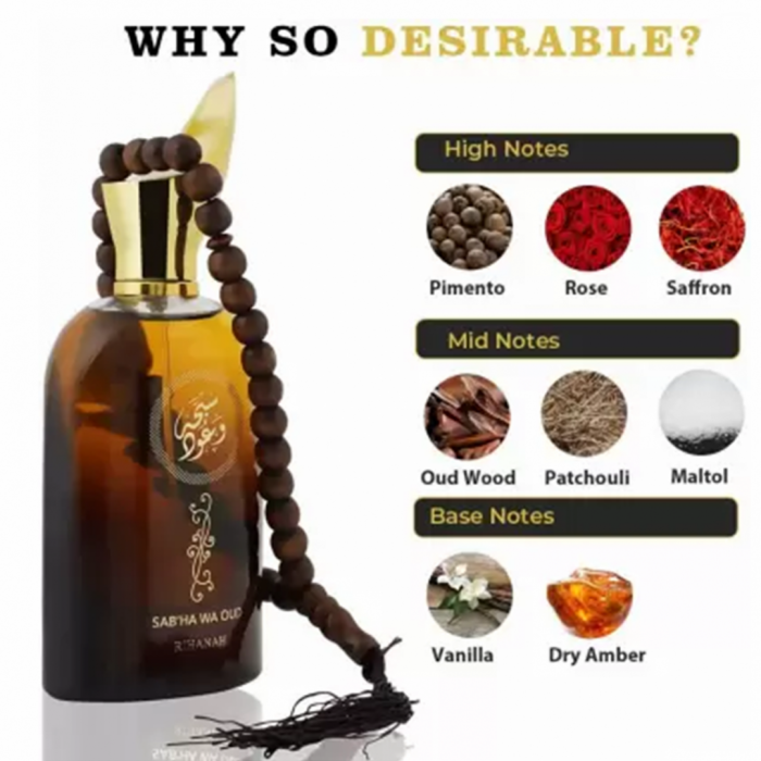 Sabha Wa Oud 100ml - Apa de Parfum, unisex [4]