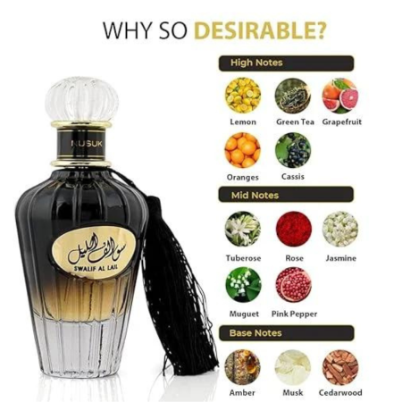 Swalif Al Lail 100ml - Apa de Parfum, barbati [3]