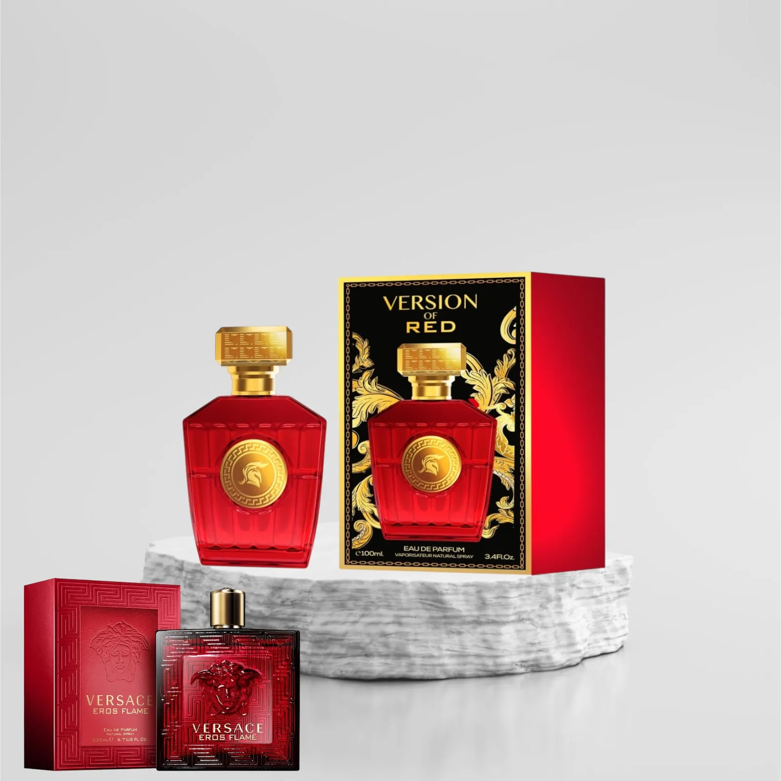 Version of Red 100ml - Apa de Parfum, barbati| Inspirat din Versace Eros Flame [1]