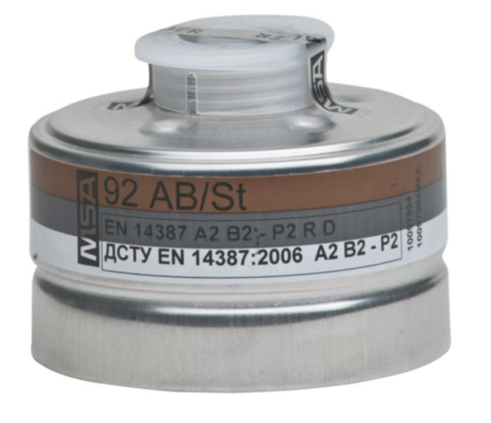 Cartus filtrant polivalent MSA tip “93 ABEK2 Hg/St” compatibil cu masca MSA tip “3S Basic Plus” [3]