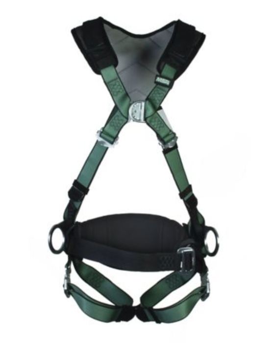 Harnasament de protectie MSA tip: “V-FORM, inele in forma de D spate/piept/sold, cu centura pentru talie, catarame de picior Qwik-Fit” [2]