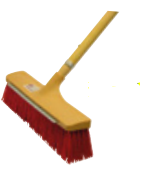 Mătură de strada cu manșon din aluminiu [1]