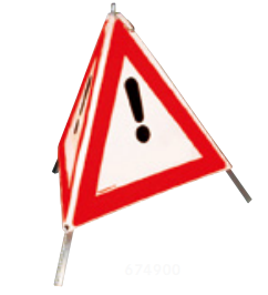 Piramida de avertizare cu simbol  „Accident”, 60 cm [1]