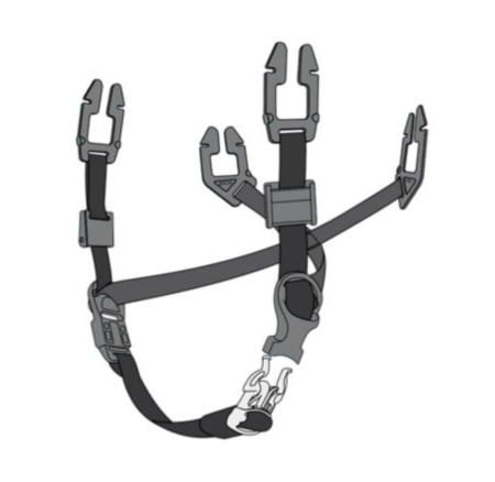 Casca de protectie MSA tip: "VGARD 930", vented, cu ochelari de protectie suprapusi integrati si chinstrap, culoare alb [18]