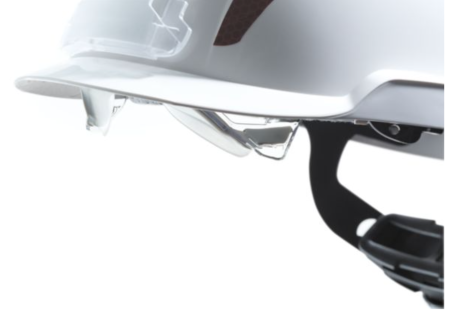 Casca de protectie MSA tip: "VGARD 930", vented, cu ochelari de protectie suprapusi integrati si chinstrap, culoare alb [7]