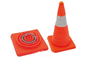 Sisteme de avertizare - Con de control al traficului pliabil intermitent 