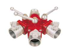 Distribuitoare si tevi de refulare - DISTRIBUITOR CU RACORD TIP SUPAPA CU BILA BI 2 ½" tata - 2 x 2 ½" mama